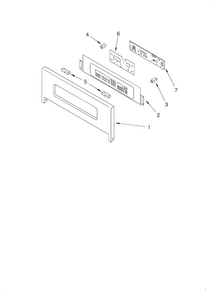 Control Panel Diagram and Parts List for KEHC309JSS  KitchenAid Microwave Oven Combo