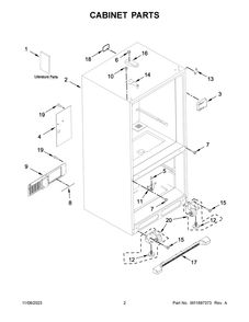 Part Location Diagram of W11644244 Whirlpool Energy Guide