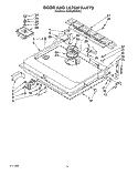 DOOR AND LATCH Diagram and Parts List for KUDA23SYWH1  KitchenAid Dishwasher