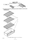 SHELF Diagram and Parts List for ET14JKXLWR0  Whirlpool Refrigerator