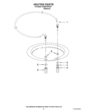 HEATER PARTS Diagram and Parts List for KUDC10FXSS1  KitchenAid Dishwasher