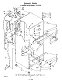 CABINET Diagram and Parts List for ET18JMYSG02  Whirlpool Refrigerator