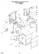DISPENSER FRONT Diagram and Parts List for KSRB22QDBL01  KitchenAid Refrigerator