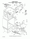 LINER PARTS Diagram and Parts List for ET8WTKXKB12  Whirlpool Refrigerator