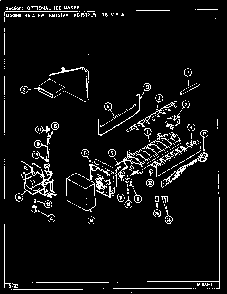 03 - Optional Ice Maker Diagram and Parts List for RB151PLW  Whirlpool Refrigerator