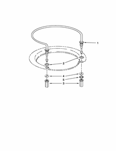 Heater Parts Diagram and Parts List for 66513292K110  Kenmore Dishwasher