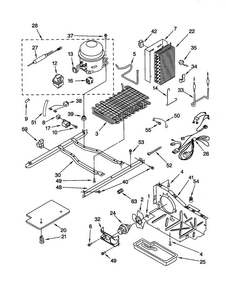 Unit Diagram and Parts List for GD22DFXFT0  Whirlpool Refrigerator