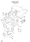 CABINET, LITERATURE Diagram and Parts List for MT7118XDQ1  Whirlpool Microwave