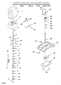 MOTOR AND ICE CONTAINER Diagram and Parts List for KSRS27IHWH02  KitchenAid Refrigerator