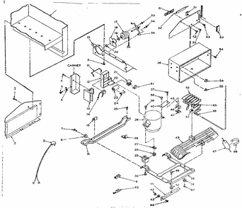 Unit Parts Diagram and Parts List for 106S14FSL  Kenmore Refrigerator