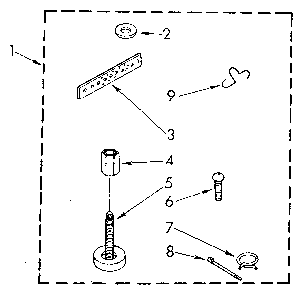 Miscellaneous Diagram and Parts List for LA5300XTN0  Whirlpool Washer