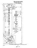 GEARCASE Diagram and Parts List for LA8200XWW0  Whirlpool Washer