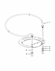 Heater Parts Diagram and Parts List for IUD7500BS2  Whirlpool Dishwasher