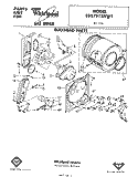 BULKHEAD Diagram and Parts List for LG5751XKW1  Whirlpool Dryer