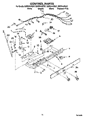 CONTROL PARTS Diagram and Parts List for ED5FHAXNT01  Whirlpool Refrigerator