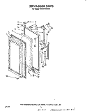 SERVA-DOOR Diagram and Parts List for EHD261SSWR1  Whirlpool Refrigerator