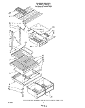 SHELF Diagram and Parts List for ET18HKXTF00  Whirlpool Refrigerator