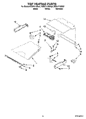 TOP VENTING PARTS, OPTIONAL PARTS (NOT INCLUDED) Diagram and Parts List for KEBK171SBL01  KitchenAid Wall Oven