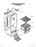 REFRIGERATOR LINER Diagram and Parts List for ED20SKXXW00  Whirlpool Refrigerator