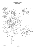 COOK TOP Diagram and Parts List for 2496^2  Whirlpool Range