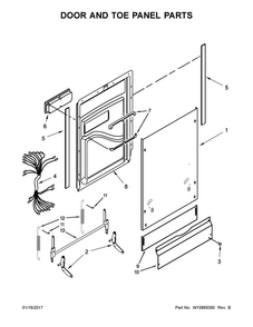 Part Location Diagram of W10717644 Whirlpool HARNS-WIRE