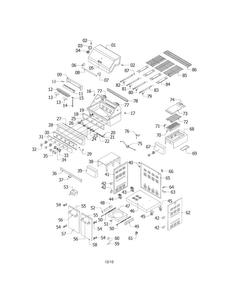 Lp And Ng Grill Diagram and Parts List for 720-0732  KitchenAid Grill