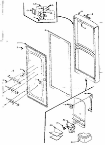 Part Location Diagram of 507824 Whirlpool Panel