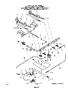 Burner Diagram and Parts List for 1305*0A  Roper Range