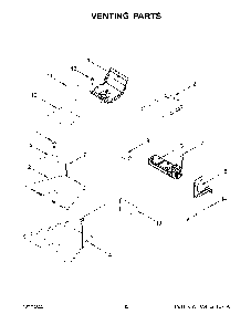 Venting Parts Diagram and Parts List for KFGC558JBK05  KitchenAid Range