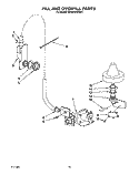 FILL AND OVERFILL Diagram and Parts List for KUDI22HWWH1  KitchenAid Dishwasher
