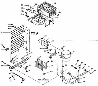 Unit Parts Diagram and Parts List for 106T13M  Kenmore Refrigerator