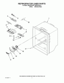 REFRIGERATOR LINER PARTS Diagram and Parts List for GB6525PEAW1  Whirlpool Refrigerator