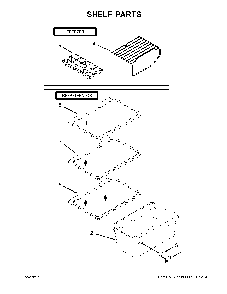 Shelf parts Diagram and Parts List for 10676393413  Kenmore Refrigerator