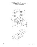 OPTIONAL GRIDDLE Diagram and Parts List for 2376W0A  Roper Range