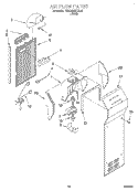 AIRFLOW Diagram and Parts List for KSRB22QDBL02  KitchenAid Refrigerator