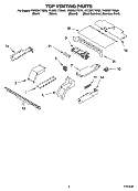 TOP VENTING PARTS, MISCELLANEOUS PARTS Diagram and Parts List for YKEBS177DW6  KitchenAid Wall Oven
