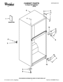 CABINET PARTS Diagram and Parts List for W5TYDWFXQ01  Whirlpool Refrigerator