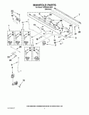MANIFOLD PARTS Diagram and Parts List for KDRS505XSS01  KitchenAid Range