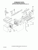 ICEMAKER PARTS Diagram and Parts List for KBRS20EVMS3  KitchenAid Refrigerator