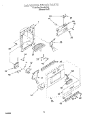 DISPENSER FRONT Diagram and Parts List for KSSP42QJS00  KitchenAid Refrigerator