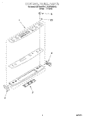 CONTROL PANEL Diagram and Parts List for KGRT500BAL1  KitchenAid Range