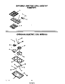 ^electric Grill Diagram and Parts List for N9257*0  Roper Range