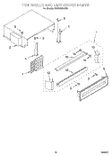 TOP GRILLE AND UNIT COVER Diagram and Parts List for KSSS42MHX00  KitchenAid Refrigerator
