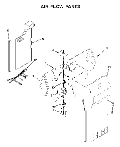 Air flow parts Diagram and Parts List for WRS325SDHW05  Whirlpool Refrigerator