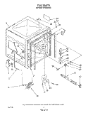 TUB , LITERATURE AND OPTIONAL Diagram and Parts List for DP8350XVN2  Whirlpool Dishwasher