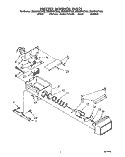 FREEZER INTERIOR Diagram and Parts List for ED25DWXTF02  Whirlpool Refrigerator