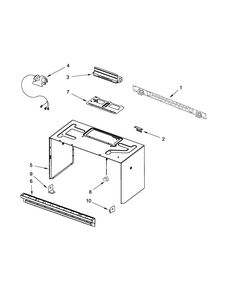 Cabinet And Installation Parts Diagram and Parts List for IMH160DW1  Whirlpool Microwave
