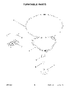 06 - Turntable Parts Diagram and Parts List for WML75011HB10  Whirlpool Microwave