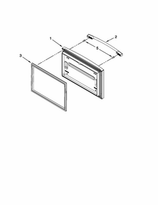 Freezer Door Parts Diagram and Parts List for 59679223012  Kenmore Refrigerator