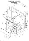 FRAME AND TANK Diagram and Parts List for KUDB230Y2  KitchenAid Dishwasher